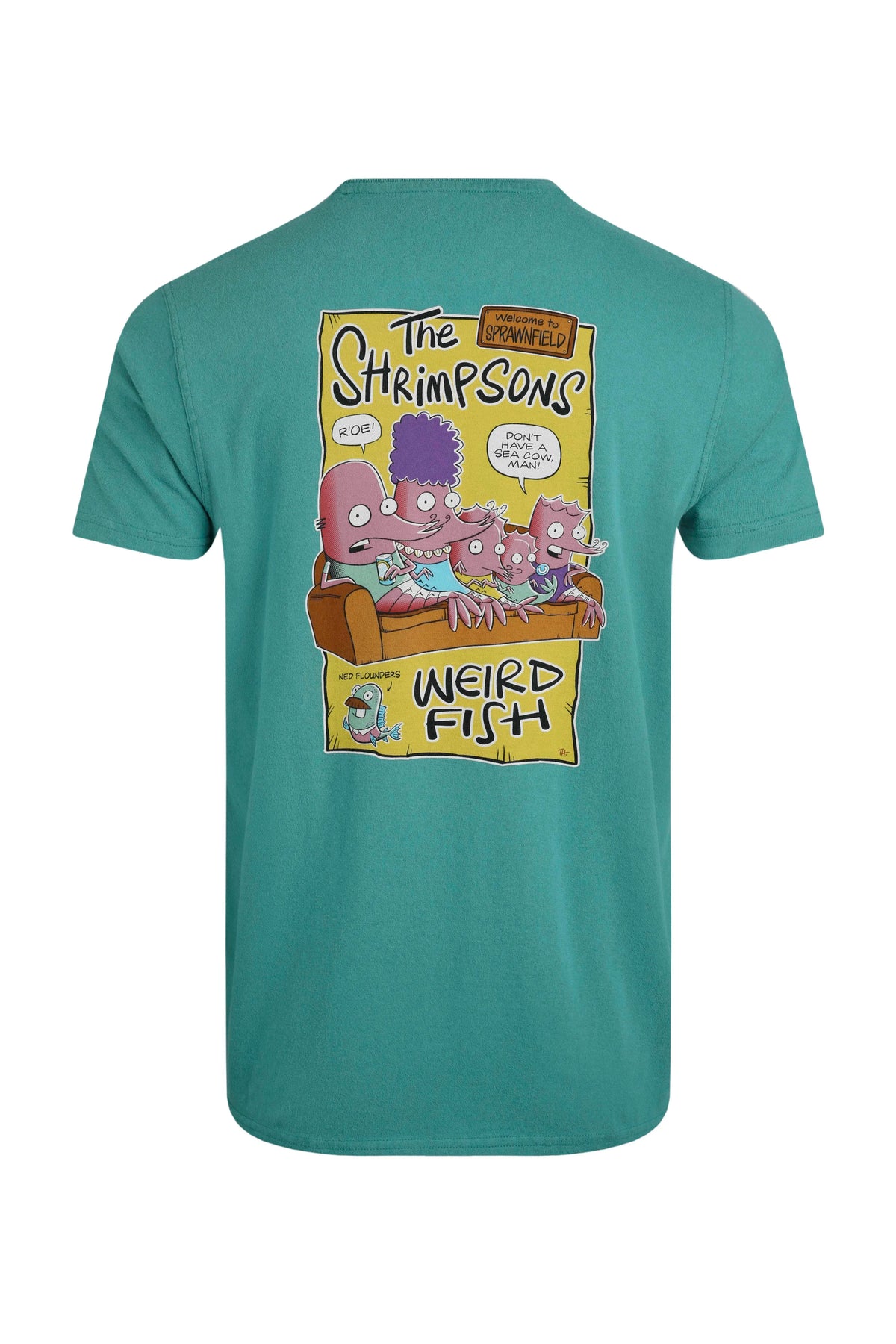 Men's Shrimpsons Back Print Artist T-Shirt | Weird Fish | Portwest - The Outdoor Shop