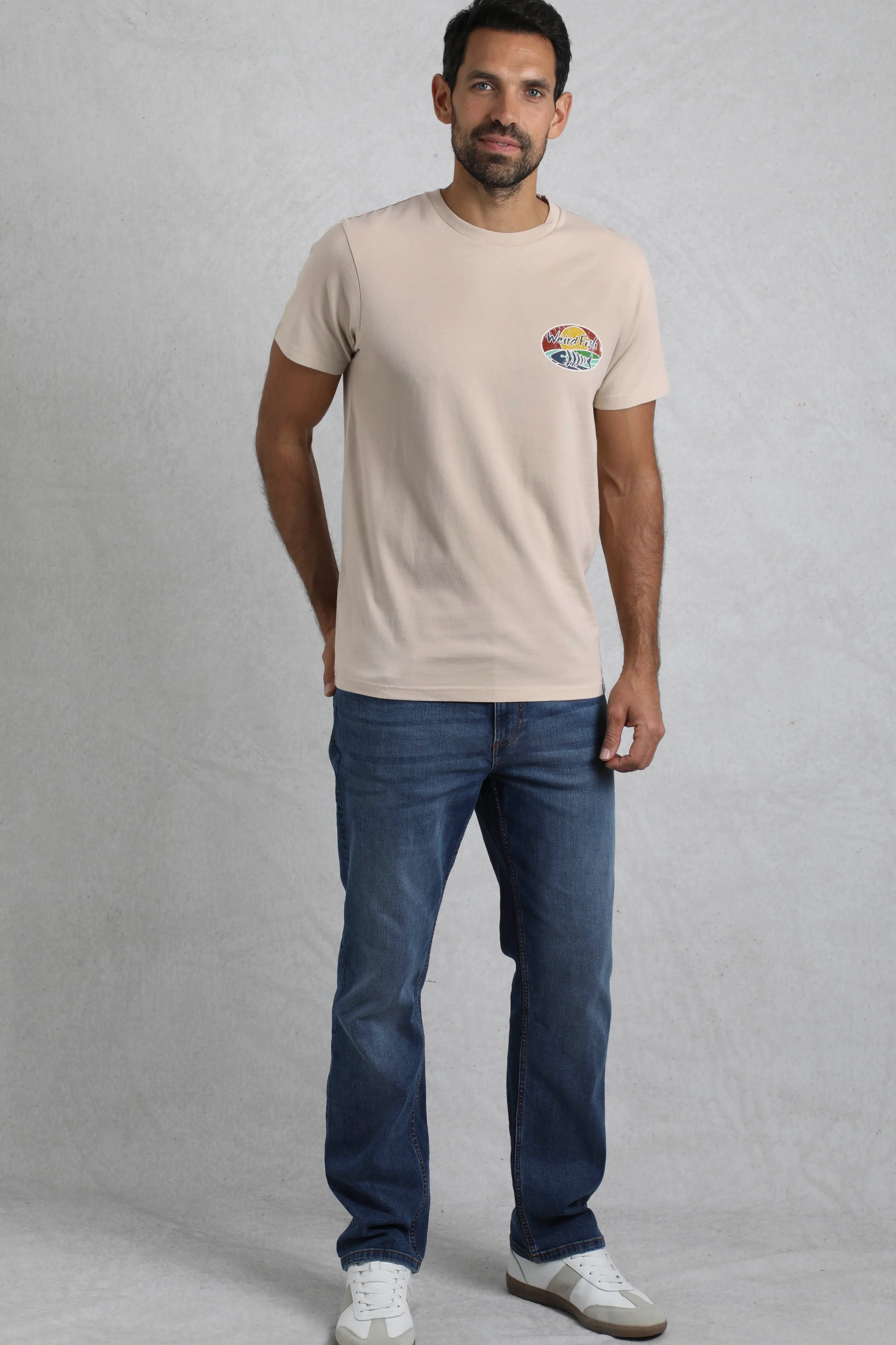Men's Land and Sea Back Print Graphic T-Shirt | Weird Fish | Portwest - The Outdoor Shop