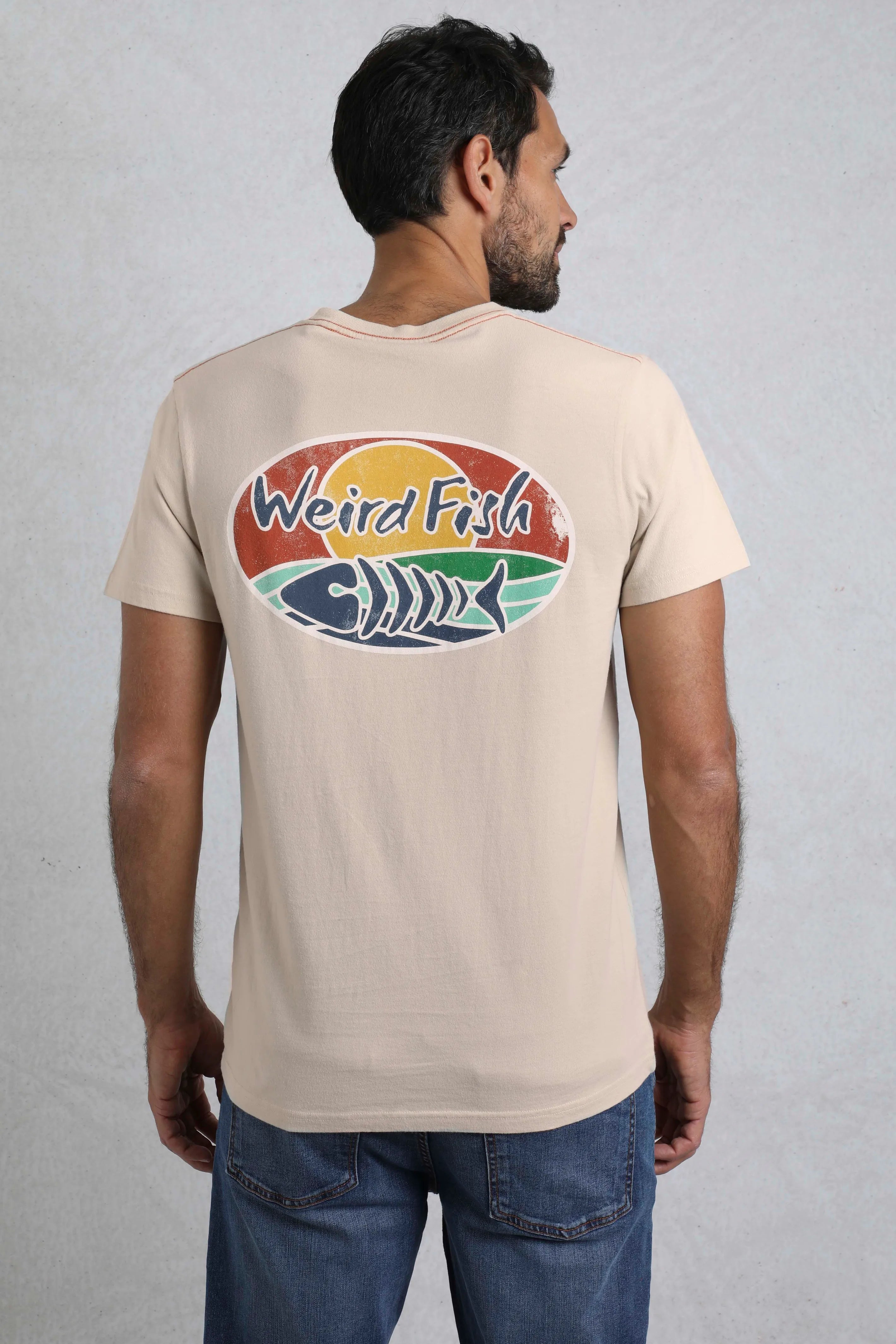 Men's Land and Sea Back Print Graphic T-Shirt | Weird Fish | Portwest - The Outdoor Shop