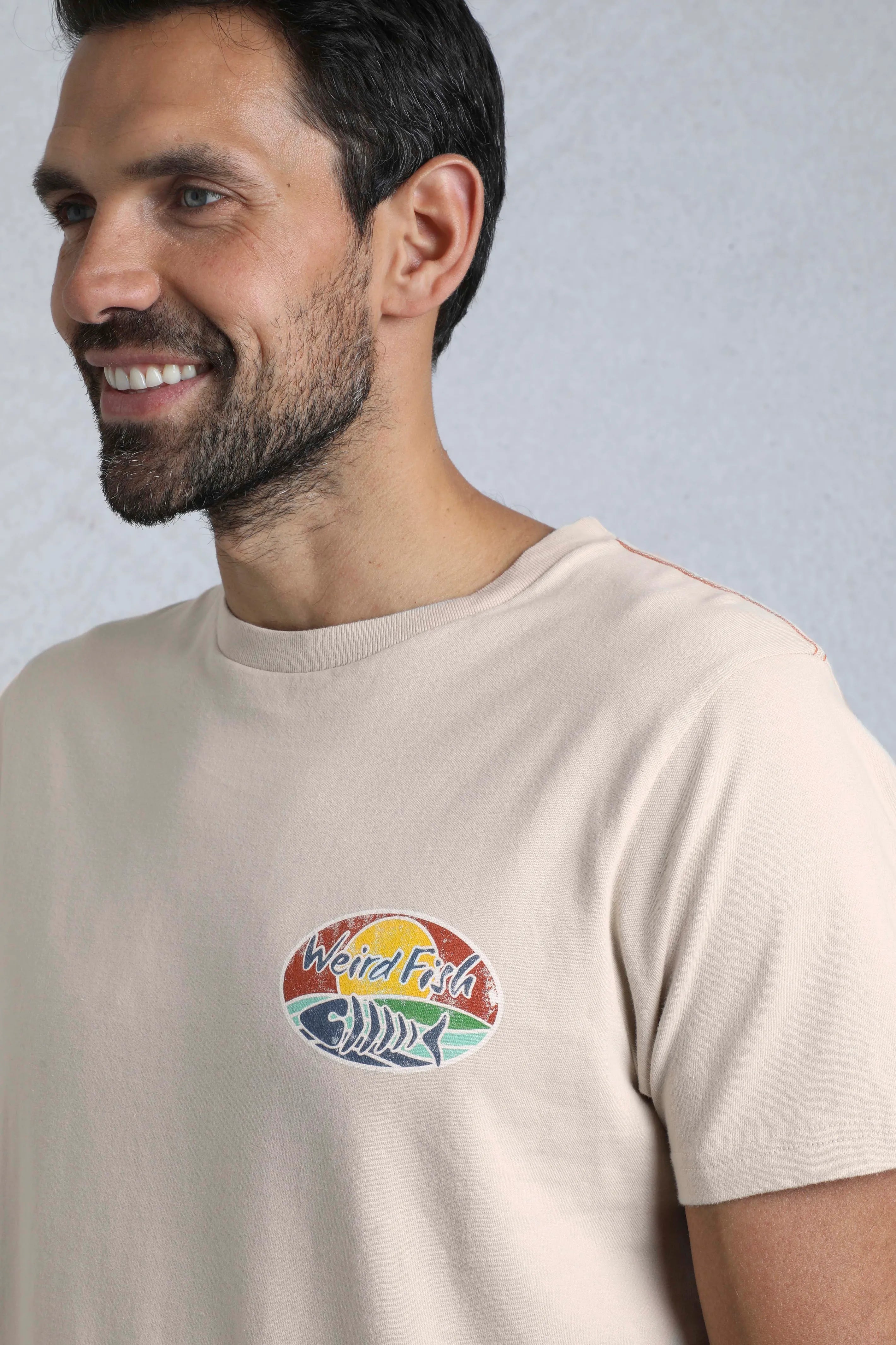 Men's Land and Sea Back Print Graphic T-Shirt | Weird Fish | Portwest - The Outdoor Shop