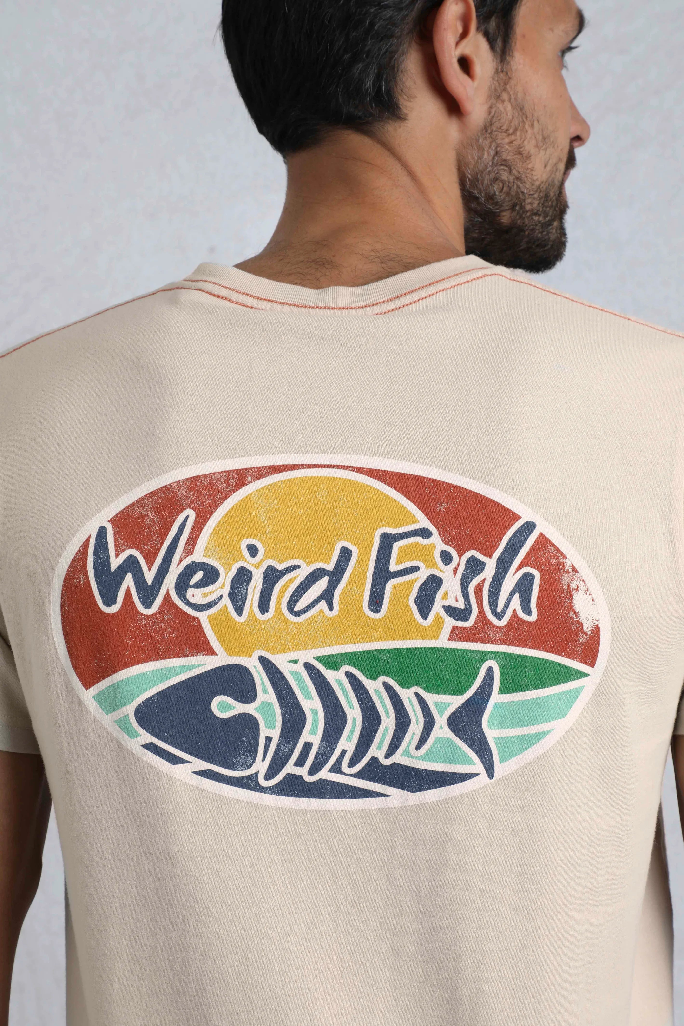Men's Land and Sea Back Print Graphic T-Shirt | Weird Fish | Portwest - The Outdoor Shop