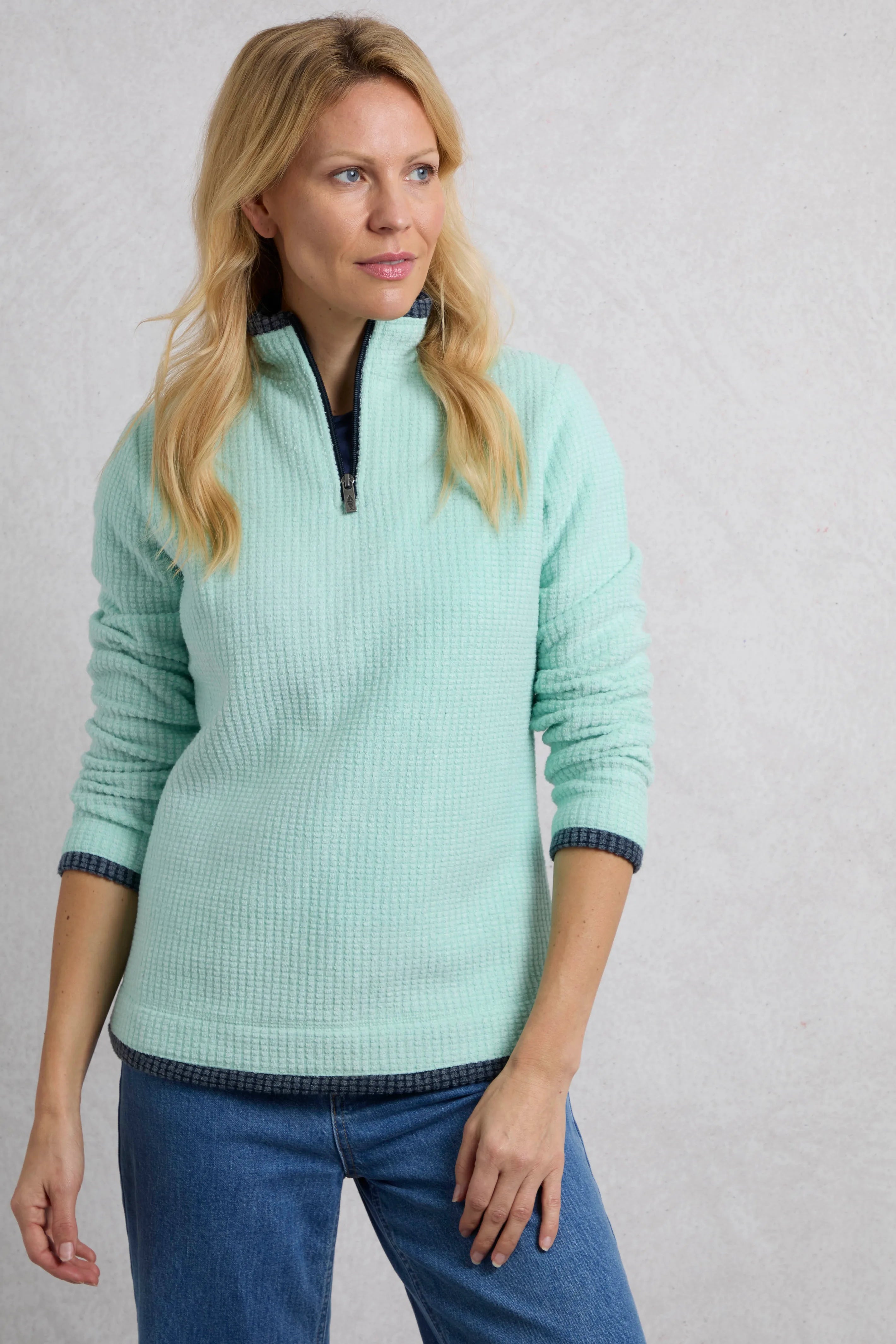 Women's Beye Eco 1/4 Zip Grid Fleece | Weird Fish | Portwest - The Outdoor Shop