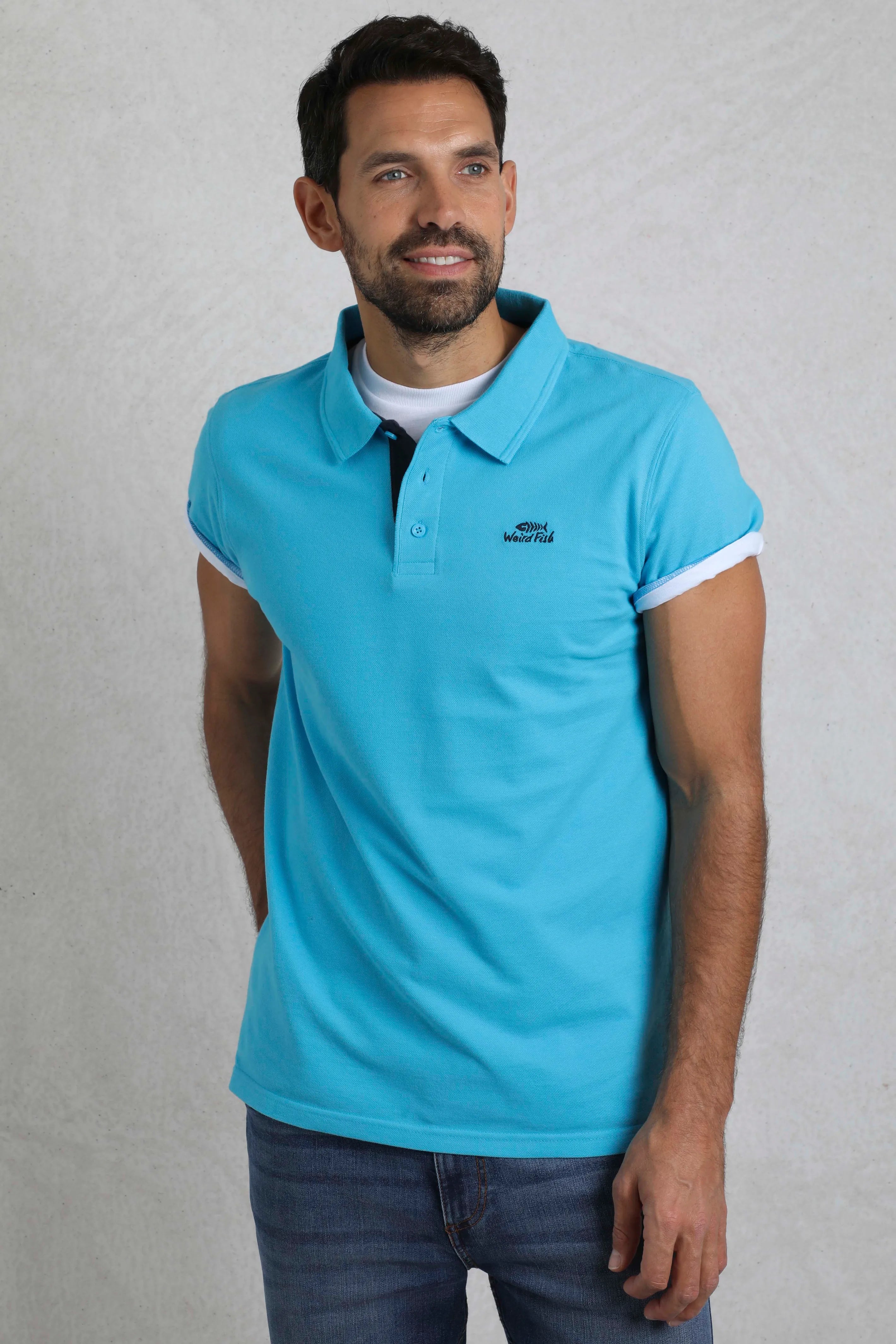 Men's Miles Organic Cotton Pique Polo Shirt | Weird Fish | Portwest - The Outdoor Shop