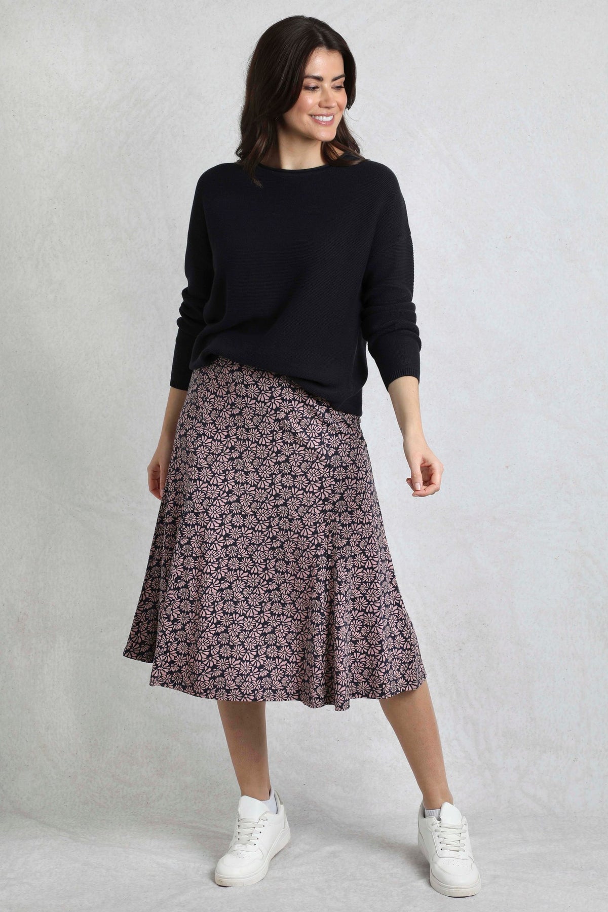 Women's Romaro Printed Jersey Midi Skirt | Weird Fish | Portwest - The Outdoor Shop
