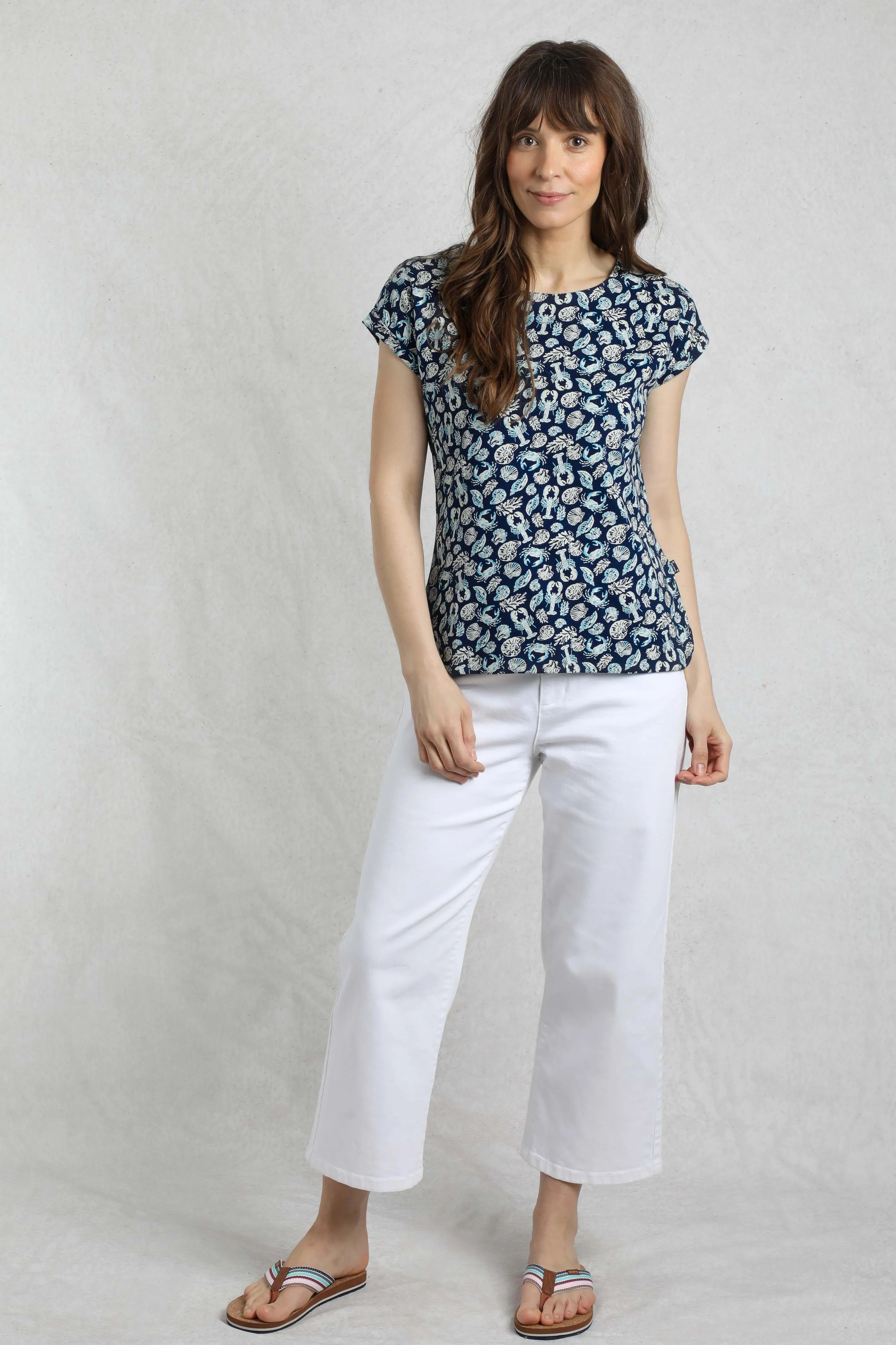 Weirdfish Women's Paw Paw Organic Cotton Printed T-Shirt | Weird Fish | Portwest - The Outdoor Shop