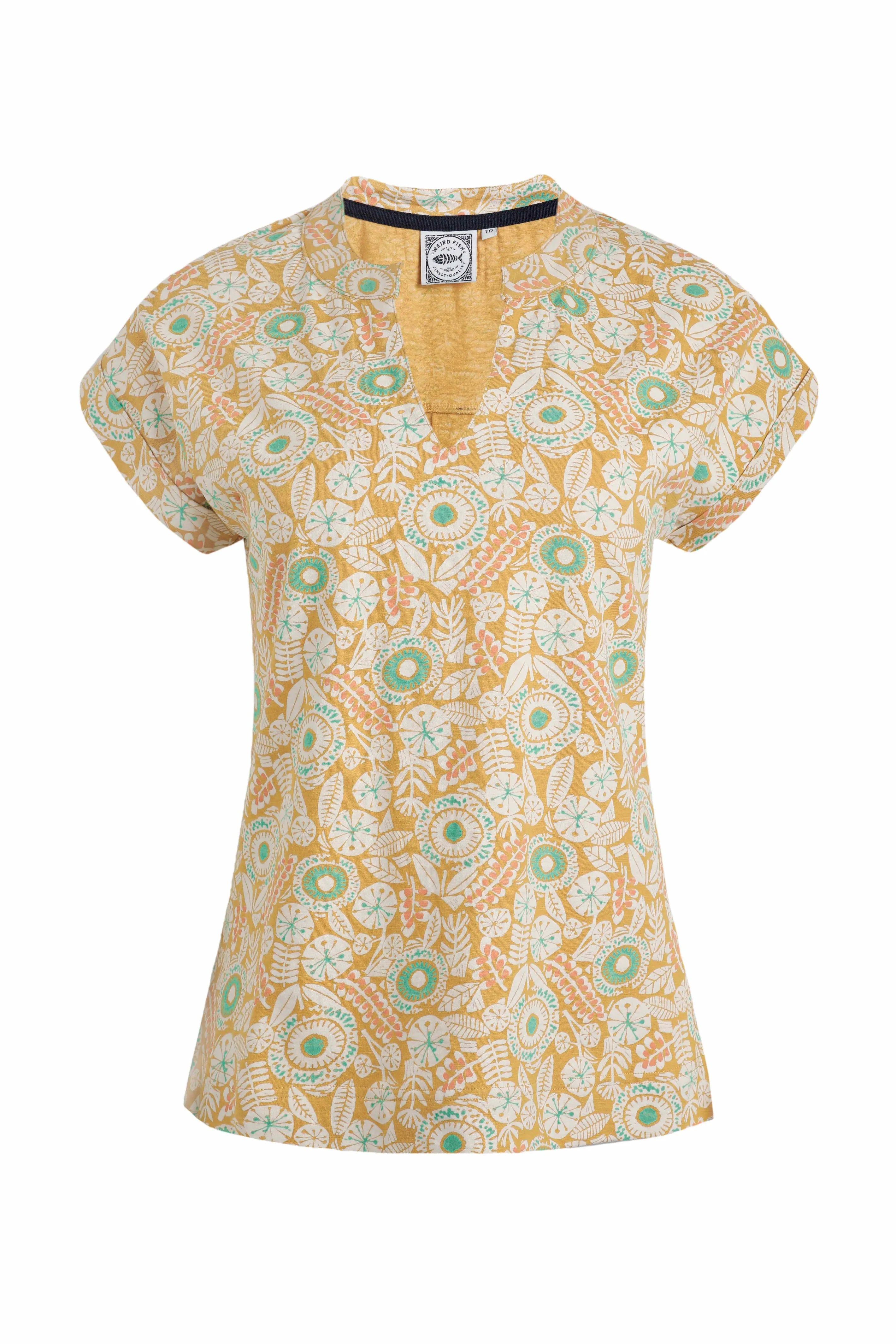 Women's Alia Organic Cotton Printed Jersey Top | Weird Fish | Portwest - The Outdoor Shop