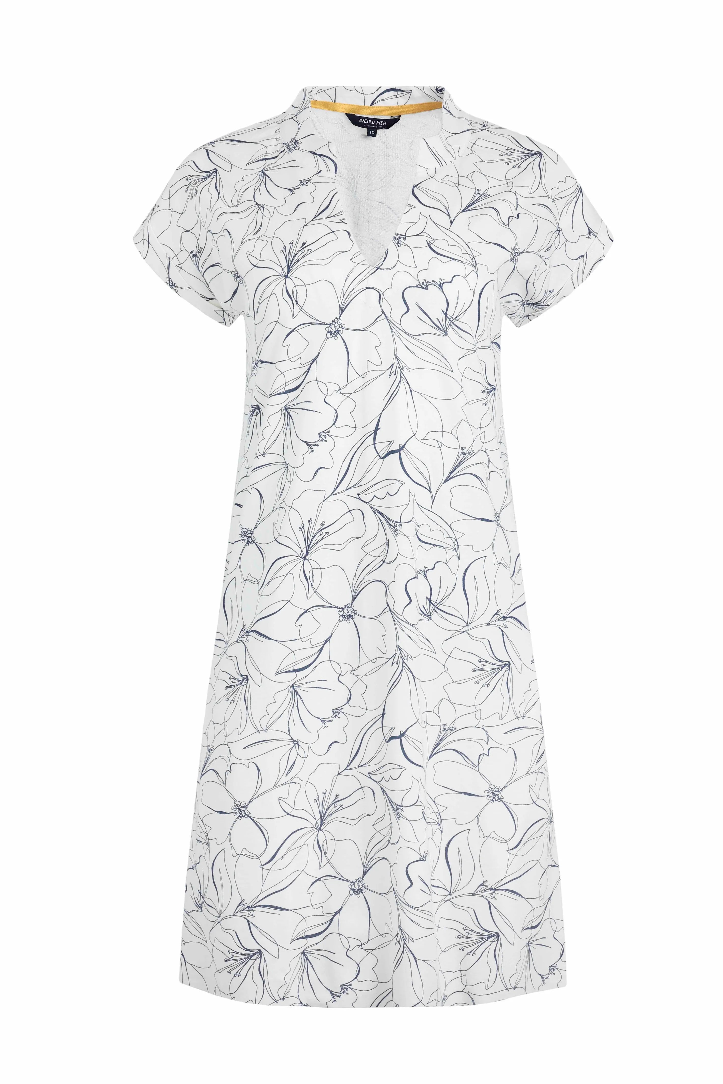 Women's Suffolks Organic Cotton Printed Jersey Dress | Weird Fish | Portwest - The Outdoor Shop