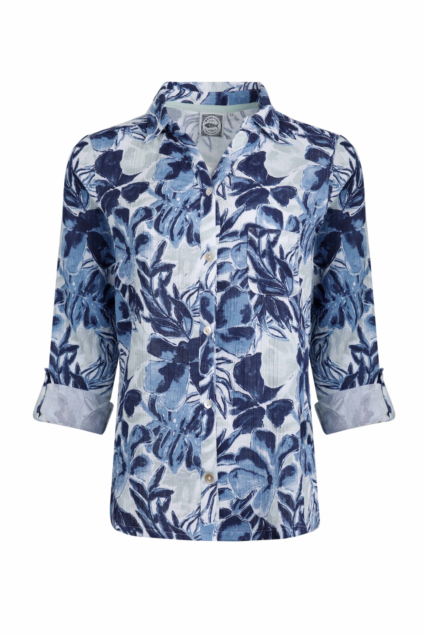 Women's Syona Organic Cotton Double Cloth Printed Shirt | Weird Fish | Portwest - The Outdoor Shop