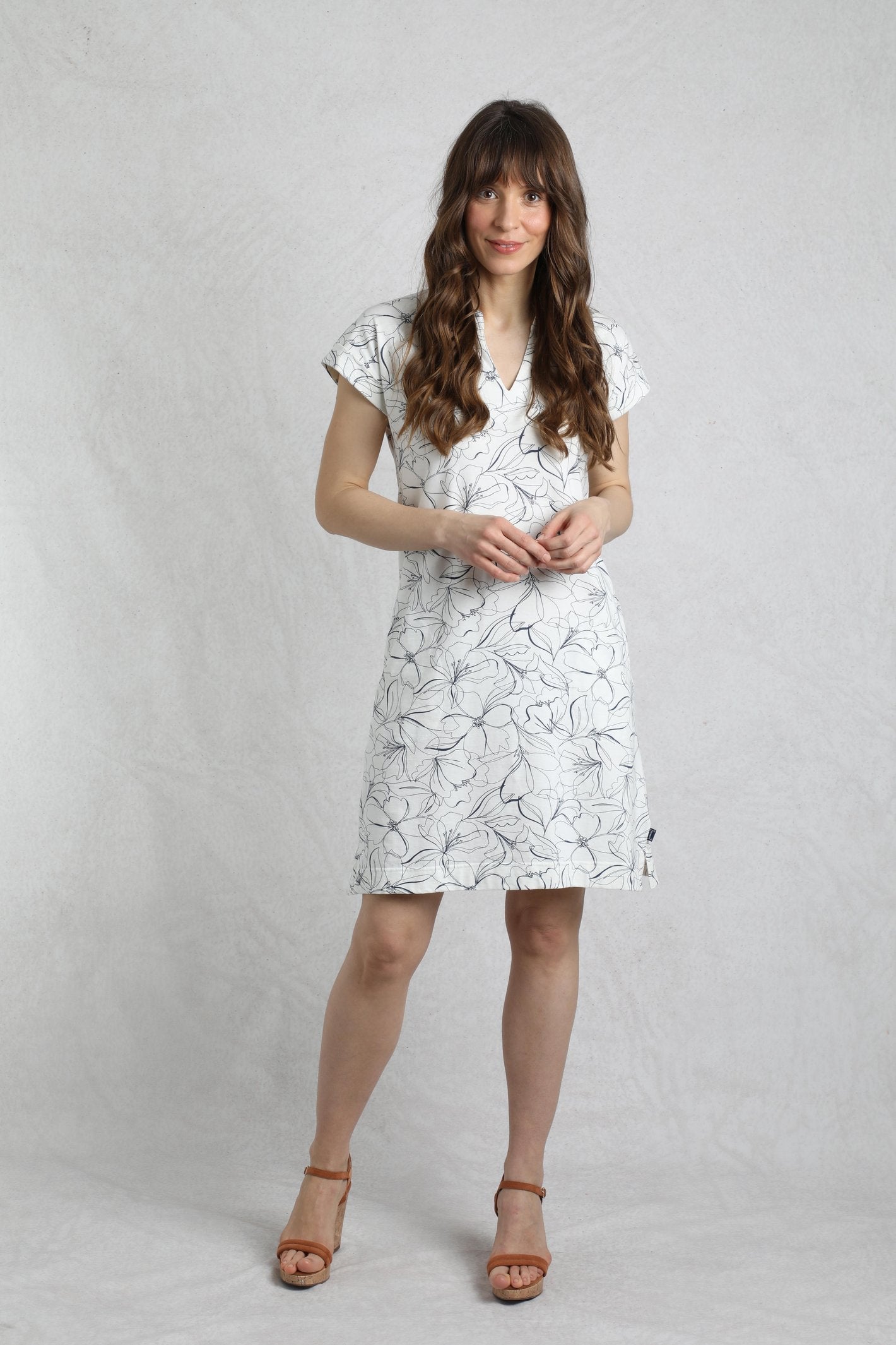 Women's Suffolks Organic Cotton Printed Jersey Dress