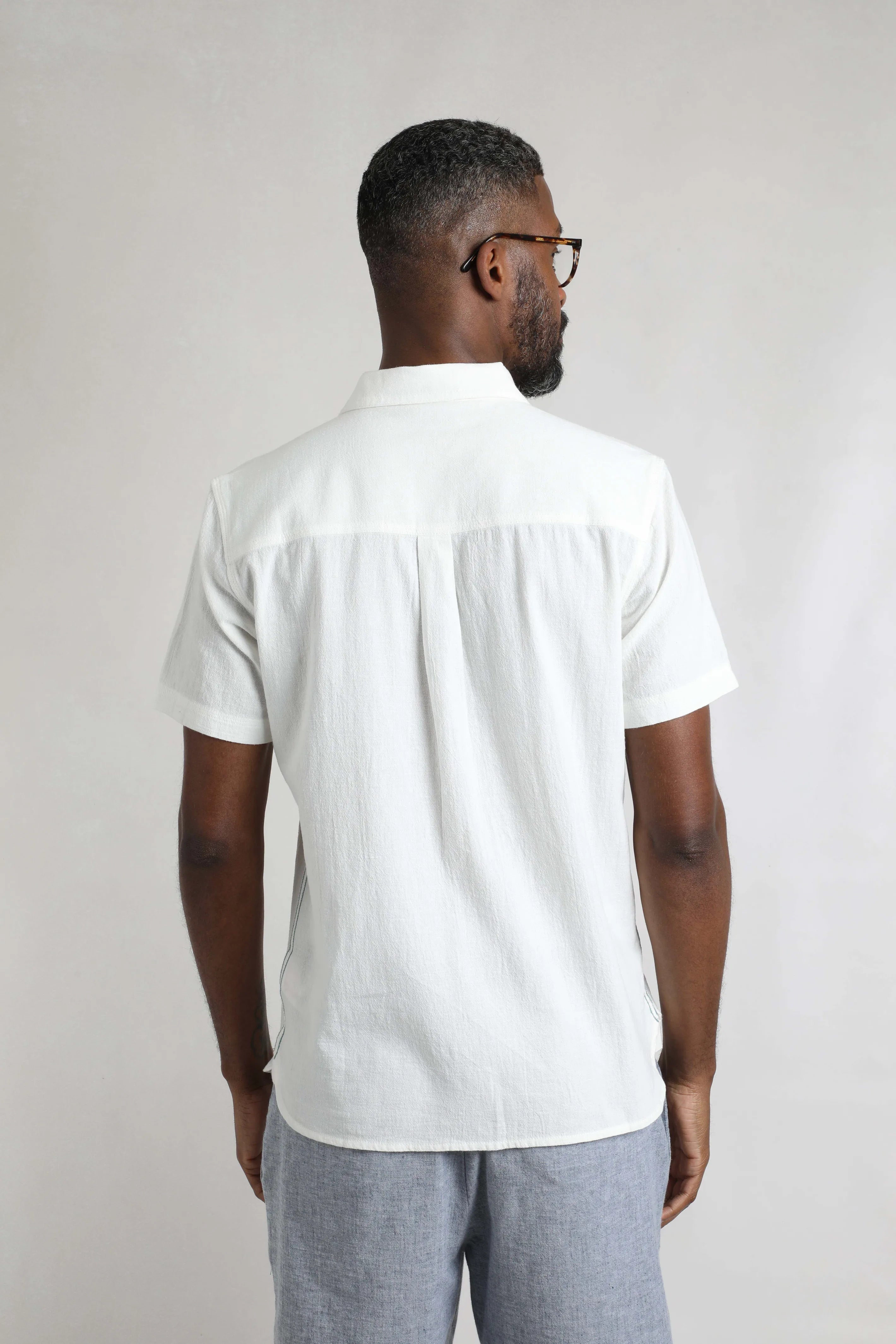 Men's Hinton Organic Cotton and Linen Crepe Shirt | Weird Fish | Portwest - The Outdoor Shop