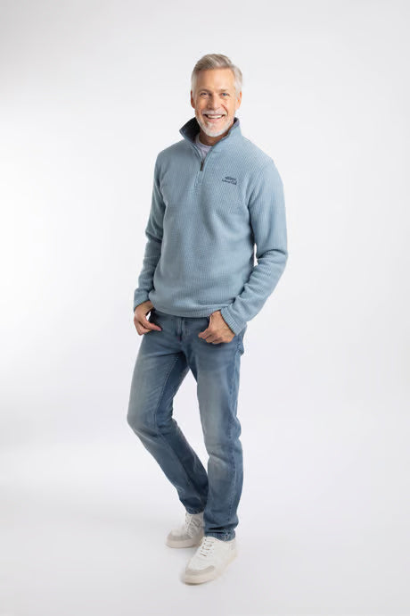 Weridfish Newark 1/4 Zip Grid Fleece | Weird Fish | Portwest - The Outdoor Shop