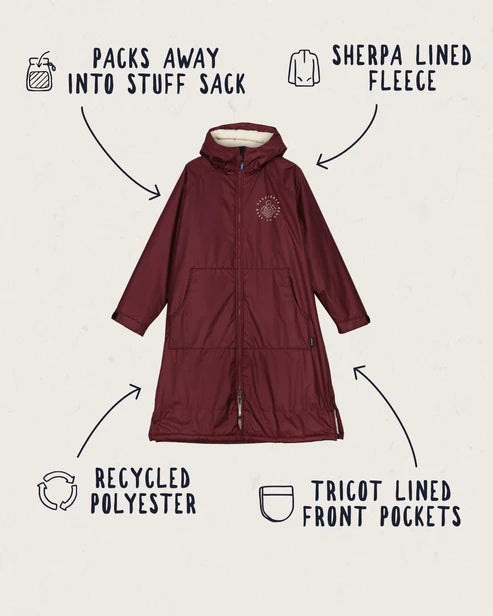 Escapism Recycled Sherpa Lined Changing Robe | Passenger | Portwest - The Outdoor Shop