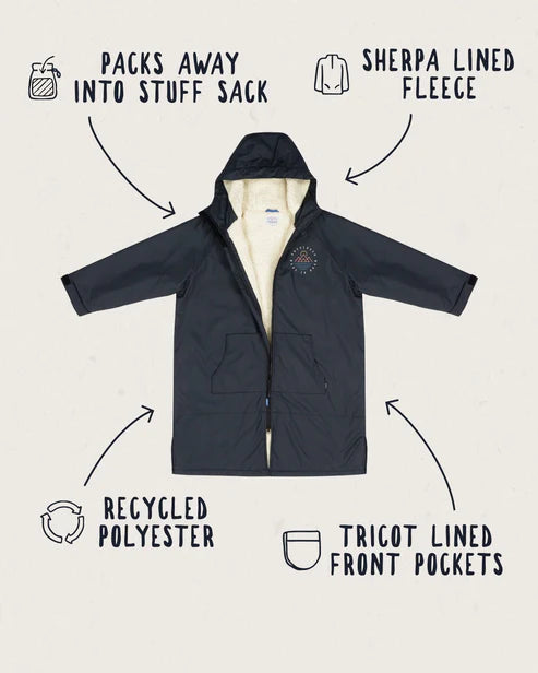 Escapism Recycled Sherpa Lined Changing Robe | Passenger | Portwest - The Outdoor Shop