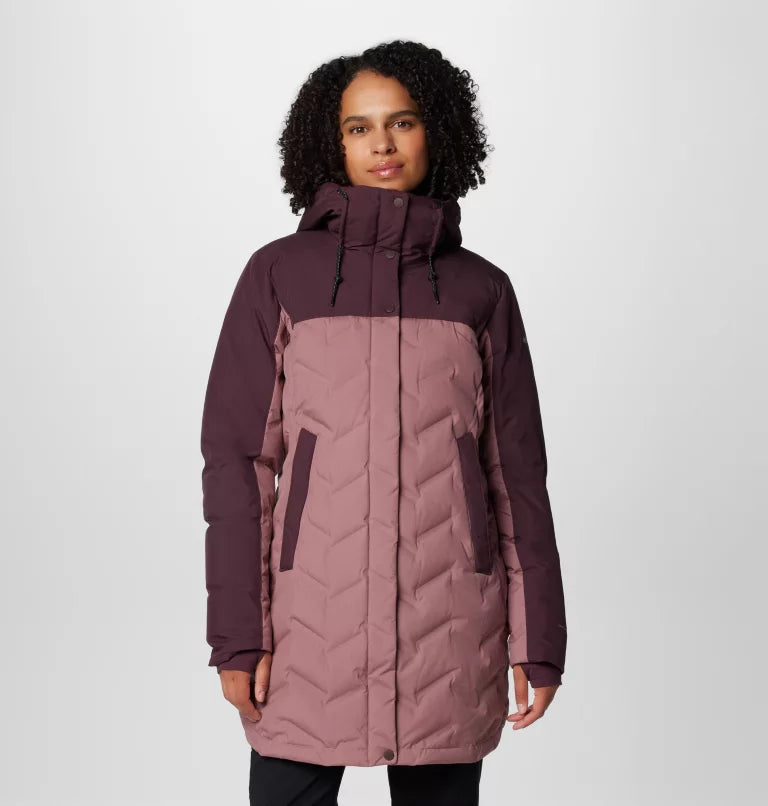 Women's Mountain Croo™ III Waterproof Hooded Mid Down Jacket | Columbia | Portwest - The Outdoor Shop