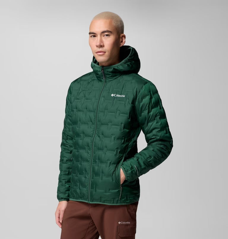 Men's Delta Ridge Down Hooded Jacket | Columbia | Portwest - The Outdoor Shop