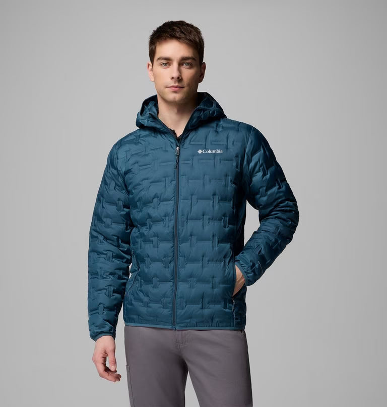 Men's Delta Ridge Down Hooded Jacket | Columbia | Portwest - The Outdoor Shop