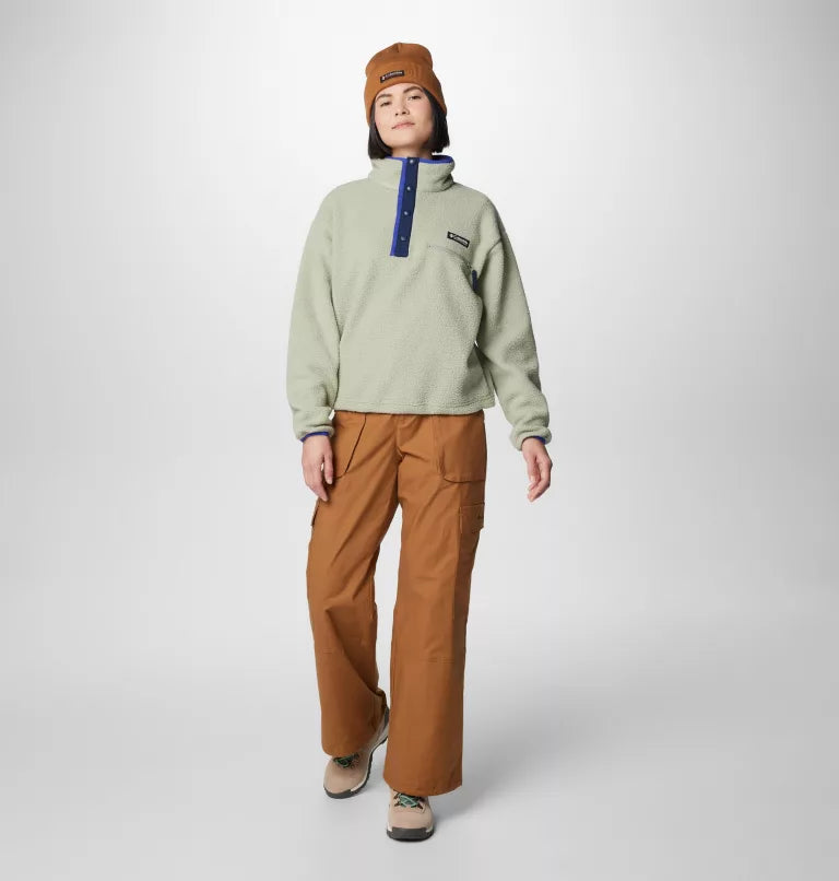 Women's Helvetia™ II Cropped Sherpa Half Snap Fleece | Columbia | Portwest - The Outdoor Shop