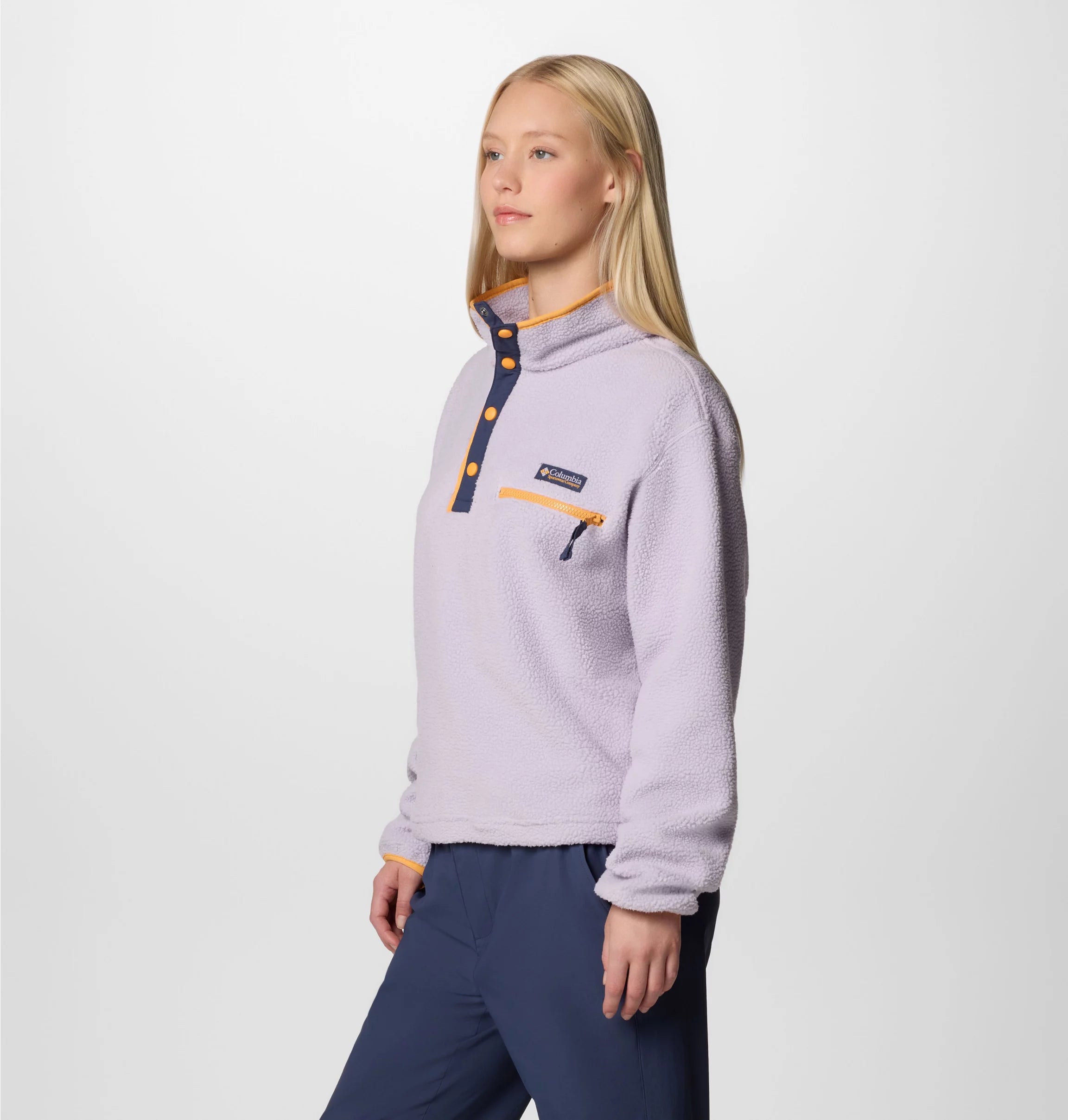 Women's Helvetia™ II Cropped Sherpa Half Snap Fleece | Columbia | Portwest - The Outdoor Shop