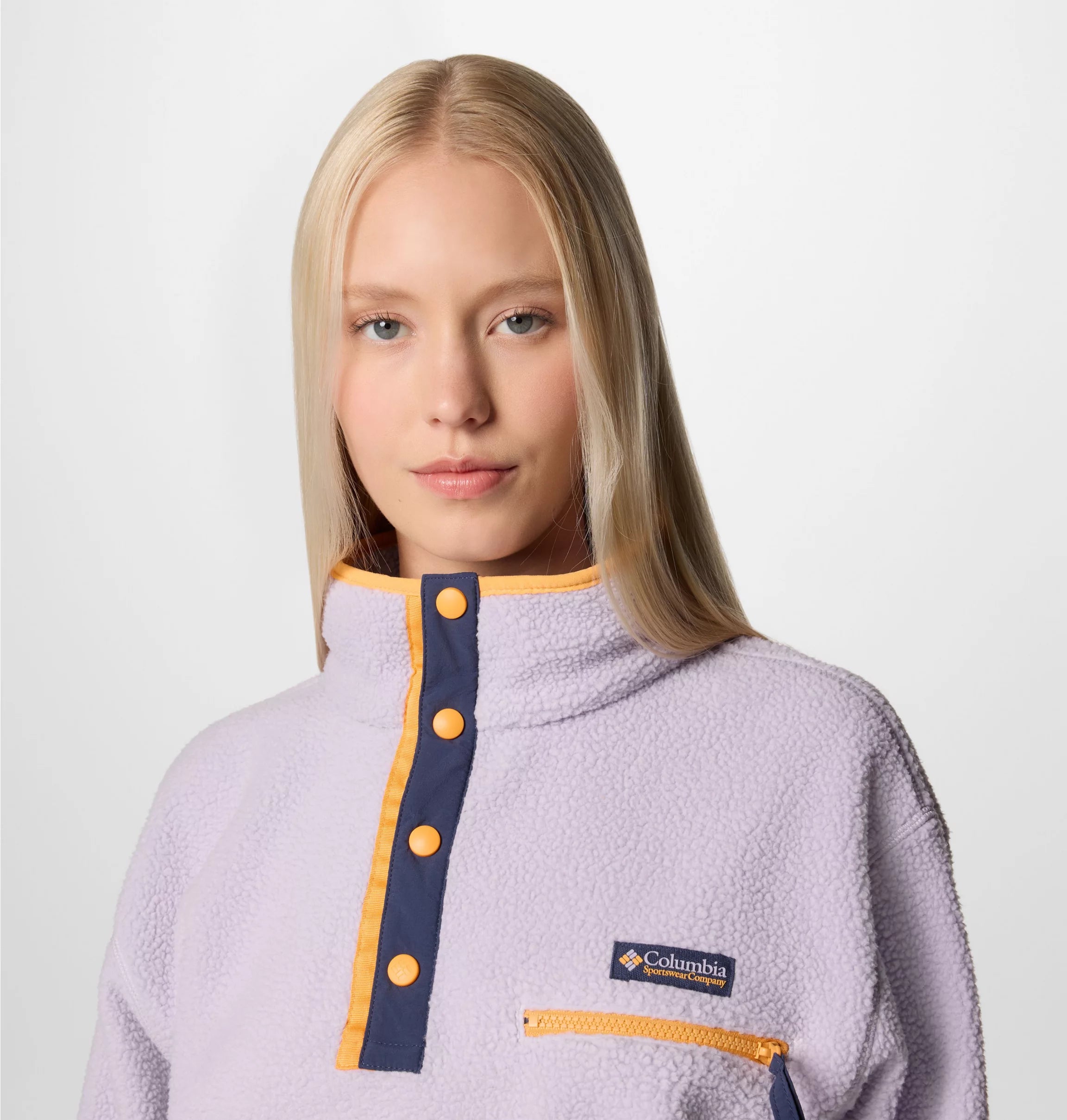 Women's Helvetia™ II Cropped Sherpa Half Snap Fleece | Columbia | Portwest - The Outdoor Shop