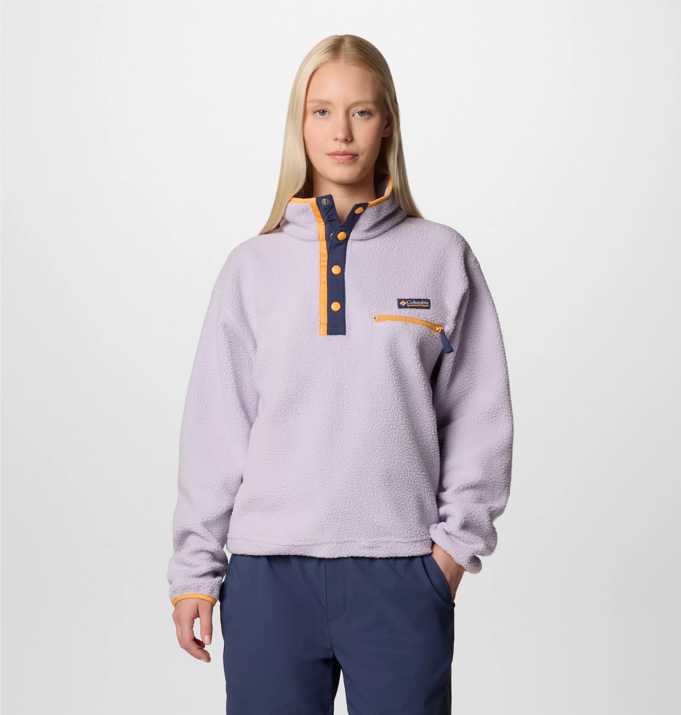 Women's Helvetia™ II Cropped Sherpa Half Snap Fleece | Columbia | Portwest - The Outdoor Shop