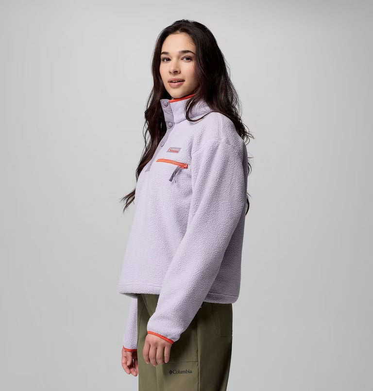 Columbia Women's Helvetia™ II Cropped Sherpa Half Snap Fleece | Columbia | Portwest - The Outdoor Shop