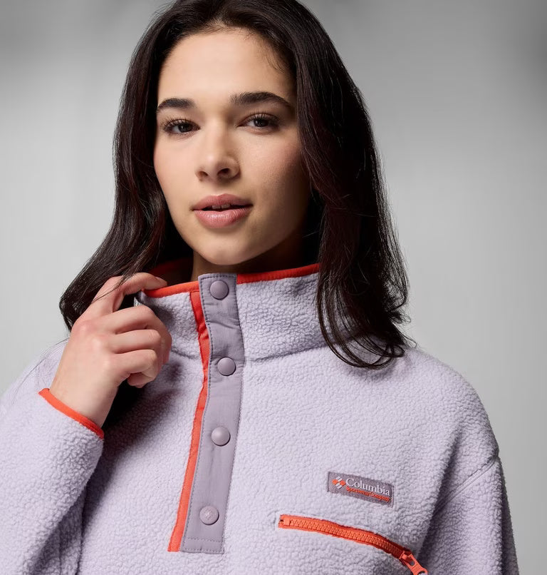 Columbia Women's Helvetia™ II Cropped Sherpa Half Snap Fleece | Columbia | Portwest - The Outdoor Shop