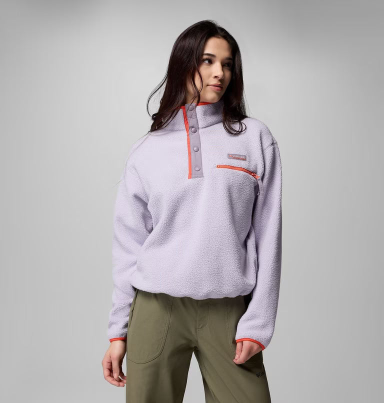Columbia Women's Helvetia™ II Cropped Sherpa Half Snap Fleece | Columbia | Portwest - The Outdoor Shop