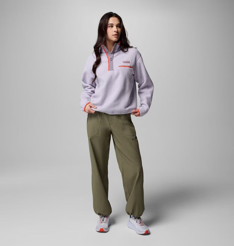 Columbia Women's Helvetia™ II Cropped Sherpa Half Snap Fleece | Columbia | Portwest - The Outdoor Shop