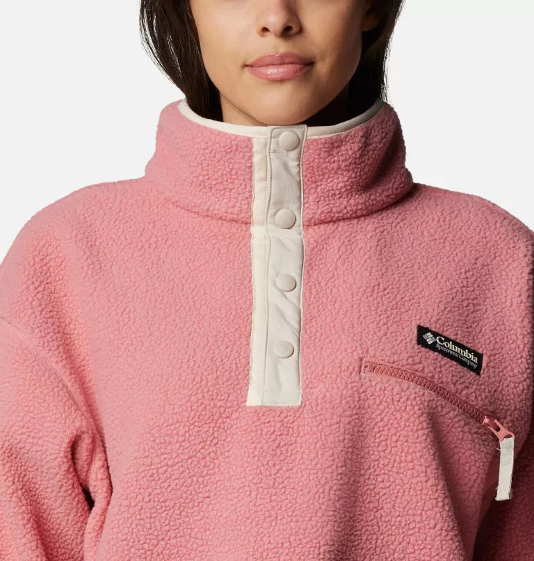 Women's Helvetia™ II Cropped Sherpa Half Snap Fleece | Columbia | Portwest - The Outdoor Shop