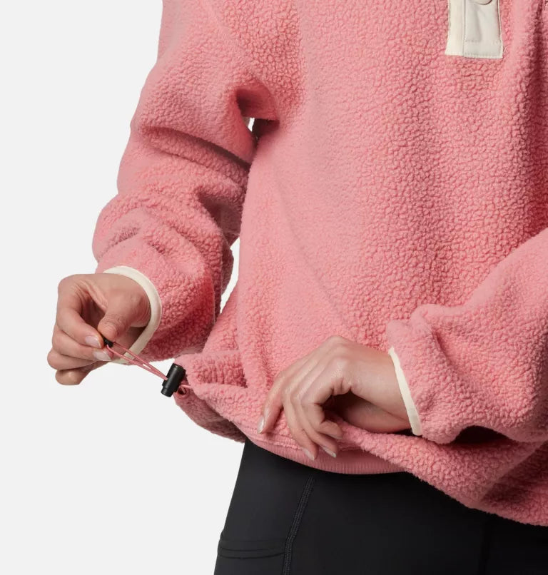 Women's Helvetia™ II Cropped Sherpa Half Snap Fleece | Columbia | Portwest - The Outdoor Shop