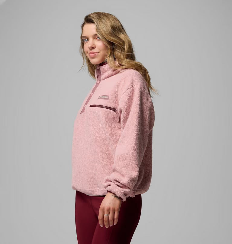 Columbia Women's Helvetia™ II Cropped Sherpa Half Snap Fleece | Columbia | Portwest - The Outdoor Shop