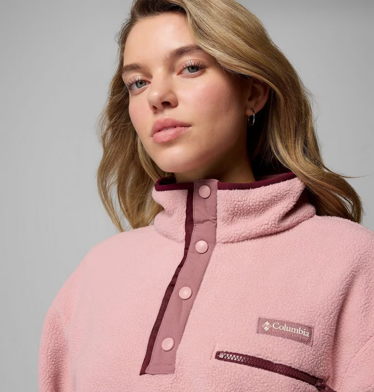 Columbia Women's Helvetia™ II Cropped Sherpa Half Snap Fleece | Columbia | Portwest - The Outdoor Shop