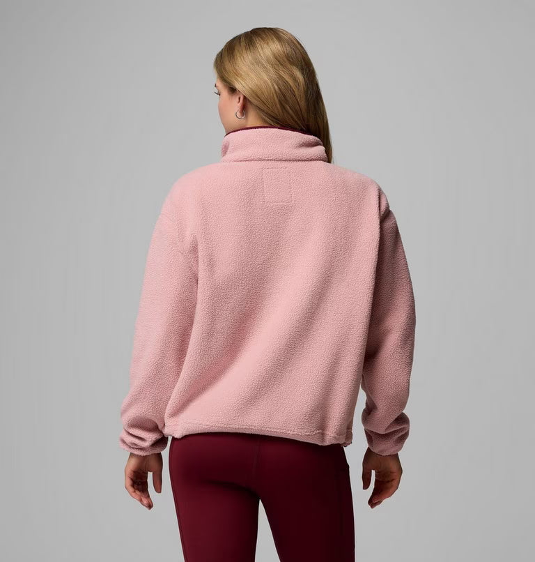 Columbia Women's Helvetia™ II Cropped Sherpa Half Snap Fleece | Columbia | Portwest - The Outdoor Shop