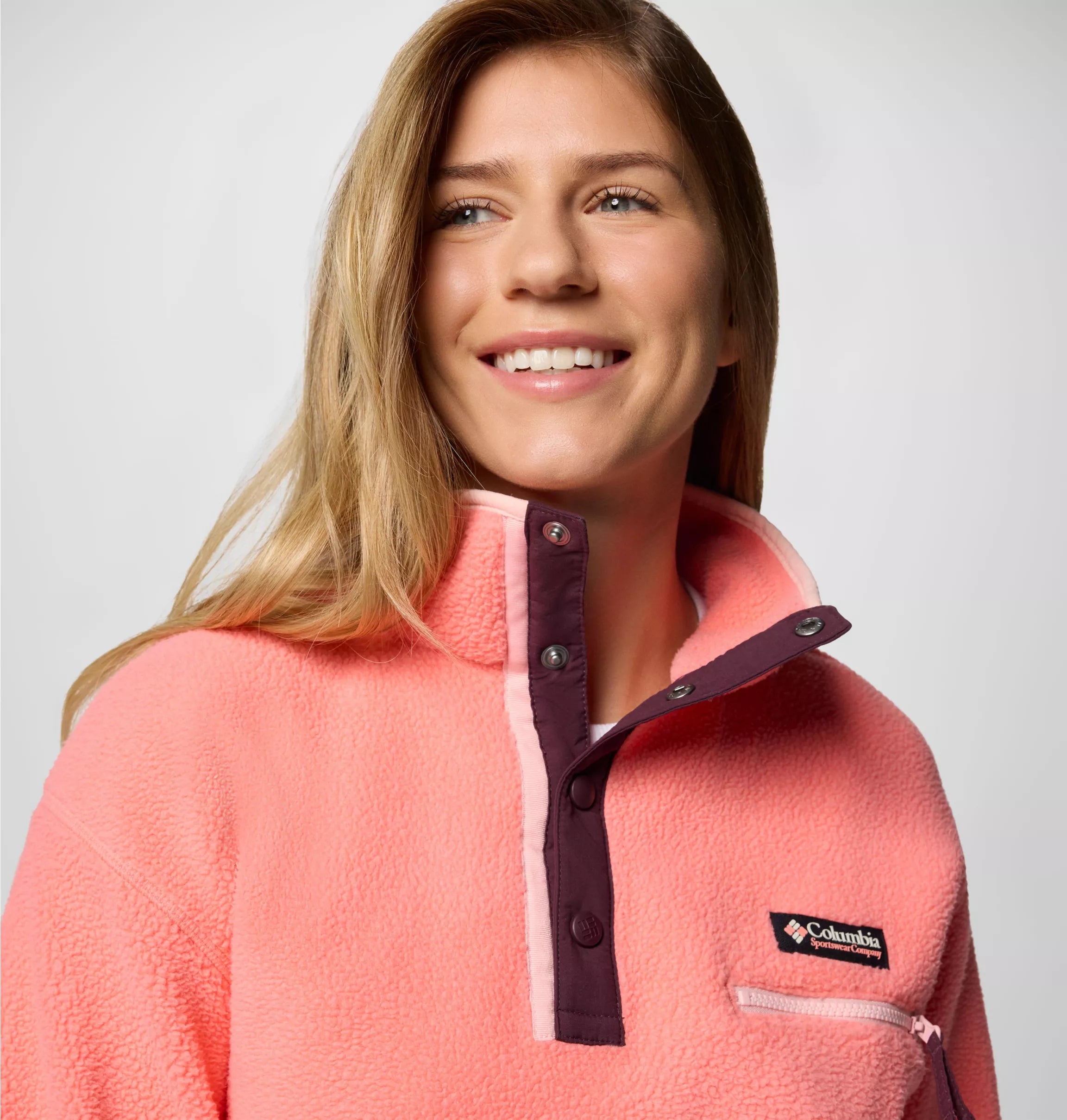 Women's Helvetia™ II Cropped Sherpa Half Snap Fleece | Columbia | Portwest - The Outdoor Shop