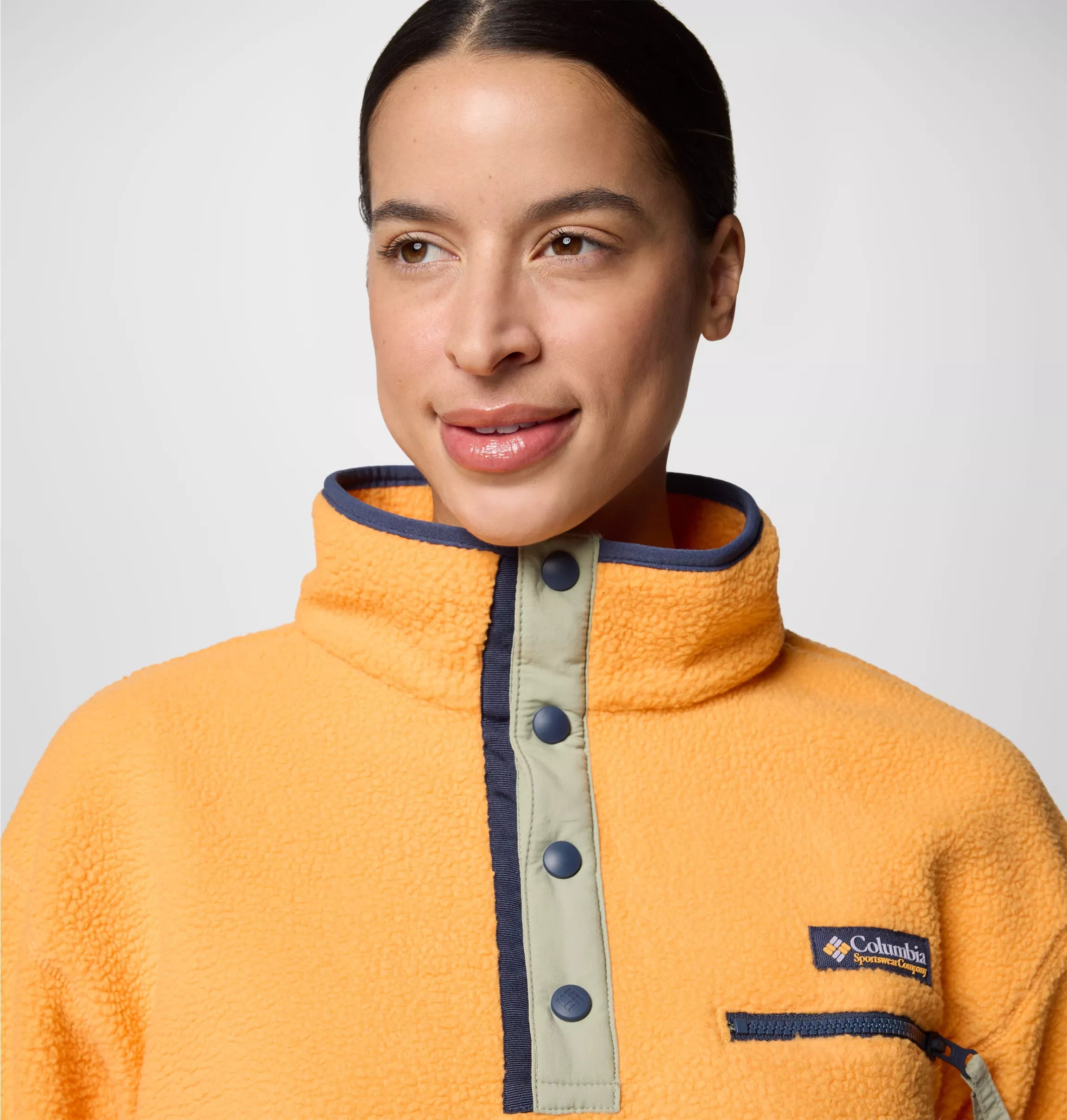 Women's Helvetia™ II Cropped Sherpa Half Snap Fleece | Columbia | Portwest - The Outdoor Shop