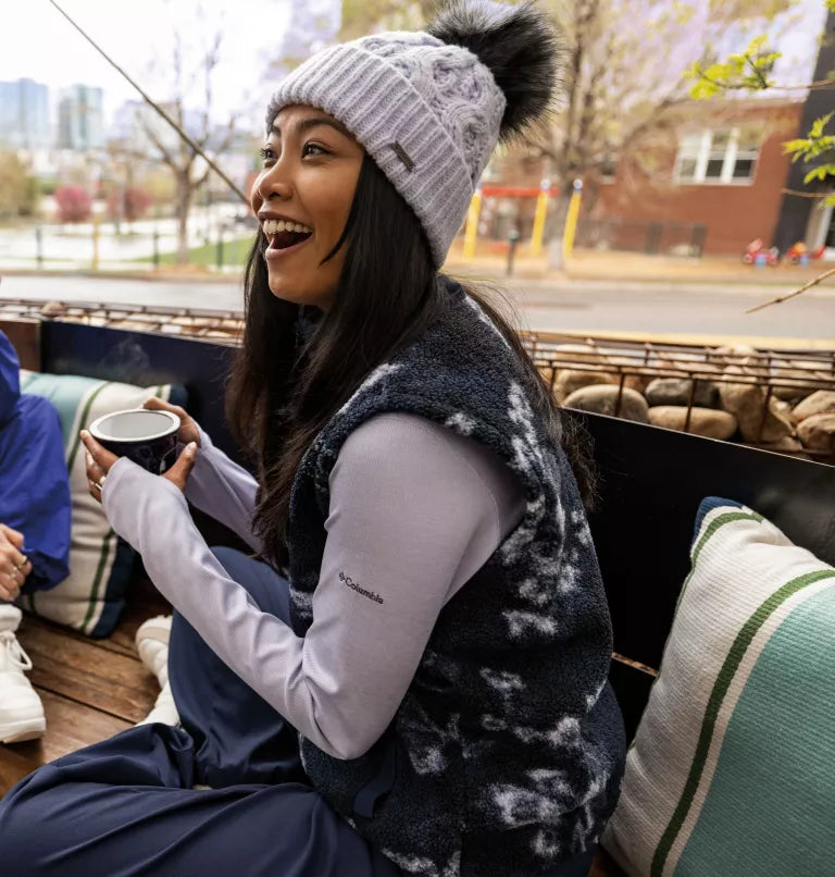 Unisex Boundless Days™ Cable Knit Pom Beanie | Columbia | Portwest - The Outdoor Shop