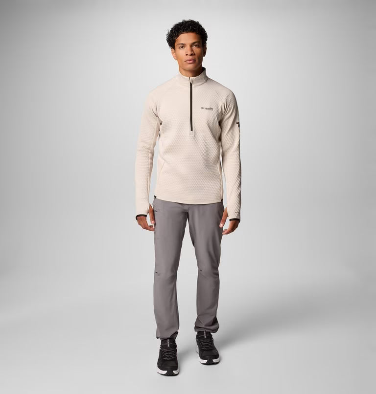 Columbia Men's Crystal Leaf Omni-Heat Helix Technical Half Zip Fleece