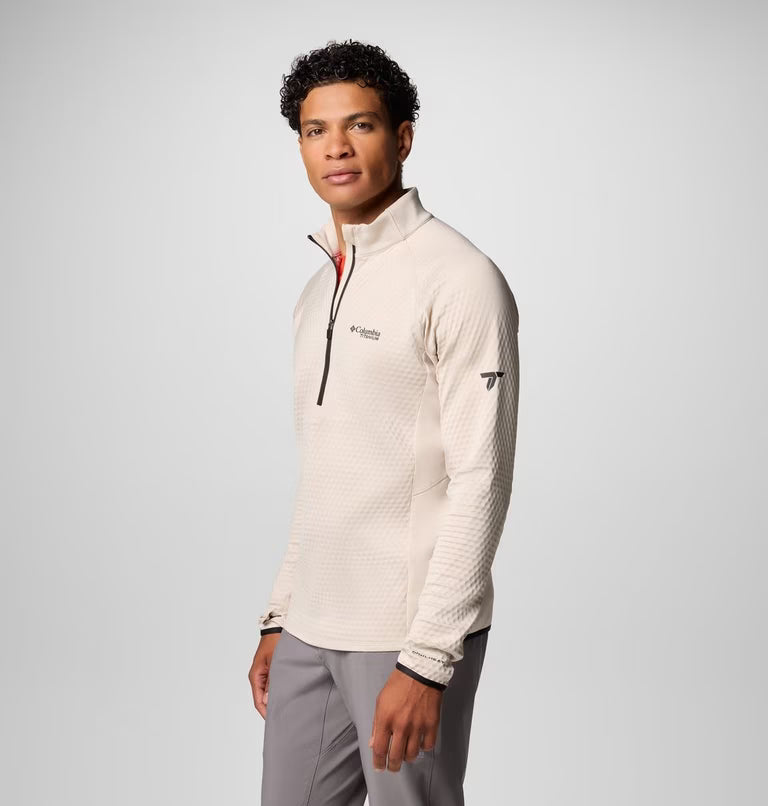 Columbia Men's Crystal Leaf Omni-Heat Helix Technical Half Zip Fleece