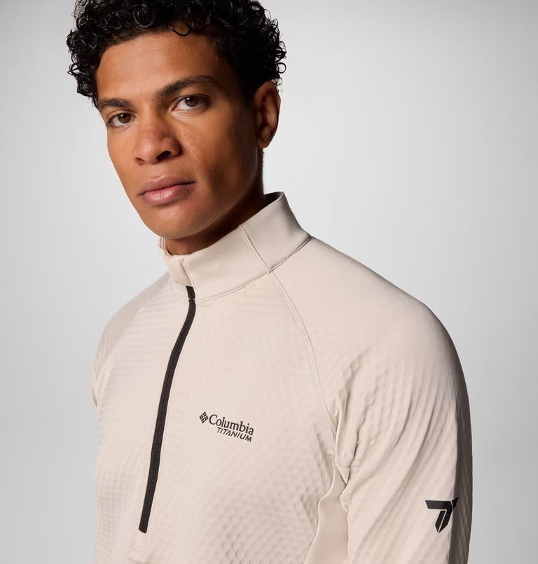 Columbia Men's Crystal Leaf Omni-Heat Helix Technical Half Zip Fleece