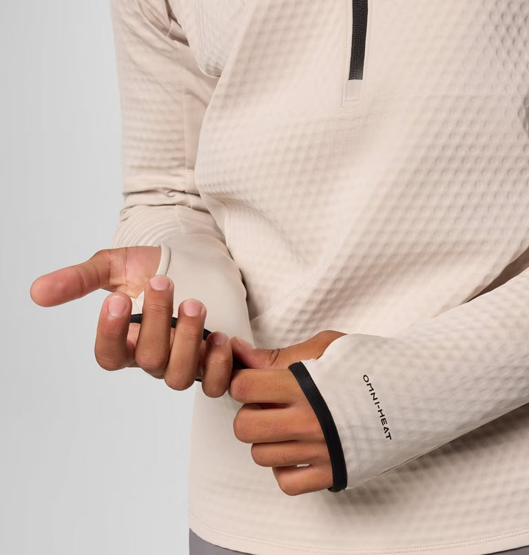 Columbia Men's Crystal Leaf Omni-Heat Helix Technical Half Zip Fleece