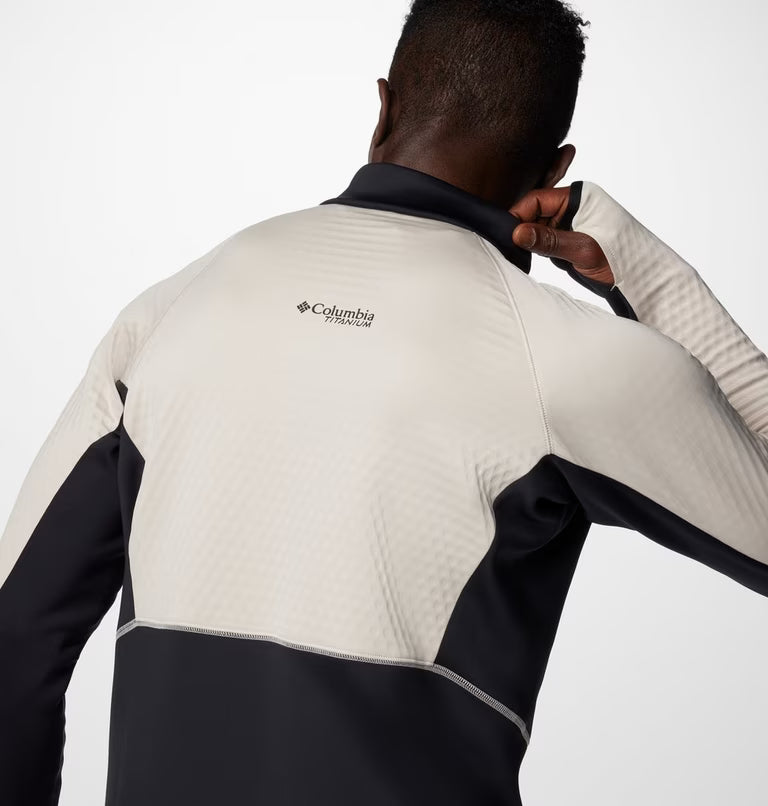 Columbia Men's Crystal Leaf Omni-Heat Helix Technical Half Zip Fleece