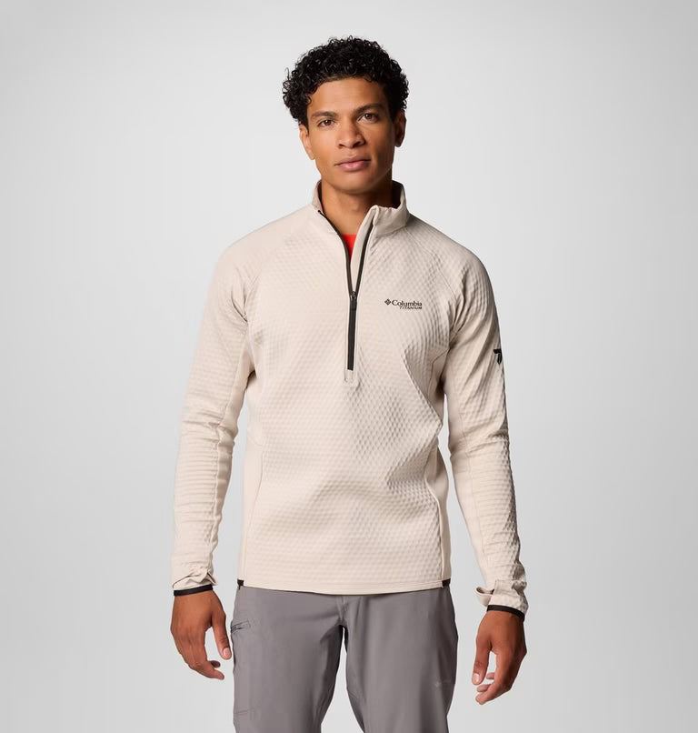 Columbia Men's Crystal Leaf Omni-Heat Helix Technical Half Zip Fleece