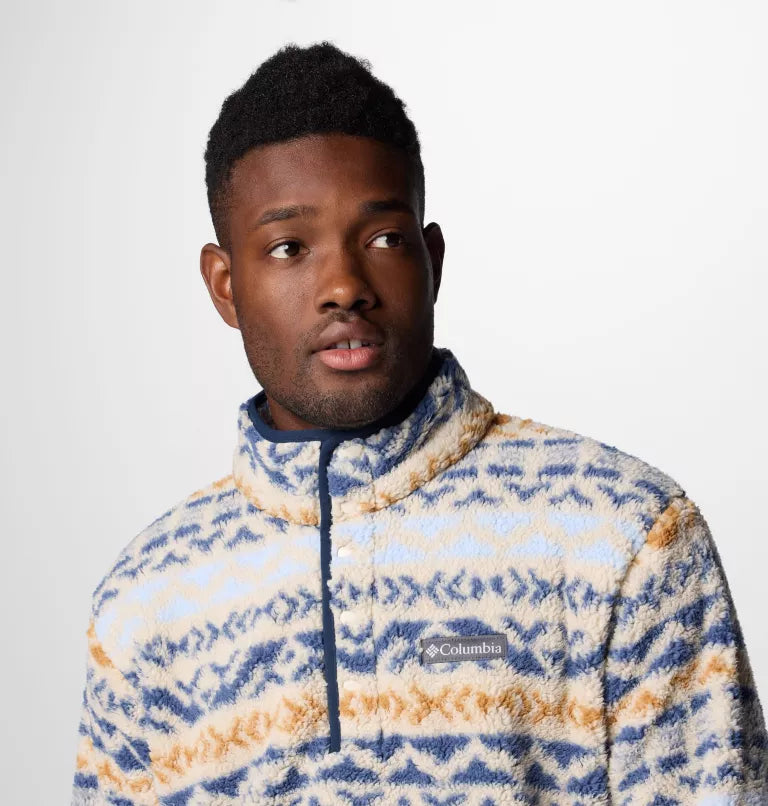 Men's Rugged Ridge™ III Printed Sherpa Half Snap Fleece | Columbia | Portwest - The Outdoor Shop