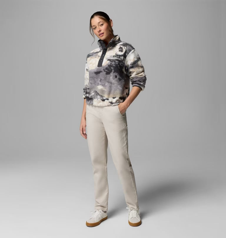 Women's Helvetia™ II Cropped Sherpa Half Snap Printed Fleece | Columbia | Portwest - The Outdoor Shop