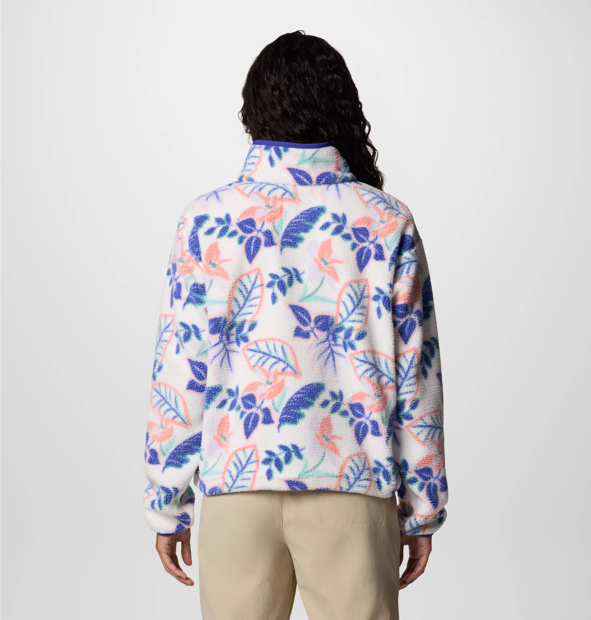 Women's Helvetia™ II Cropped Sherpa Half Snap Printed Fleece | Columbia | Portwest - The Outdoor Shop