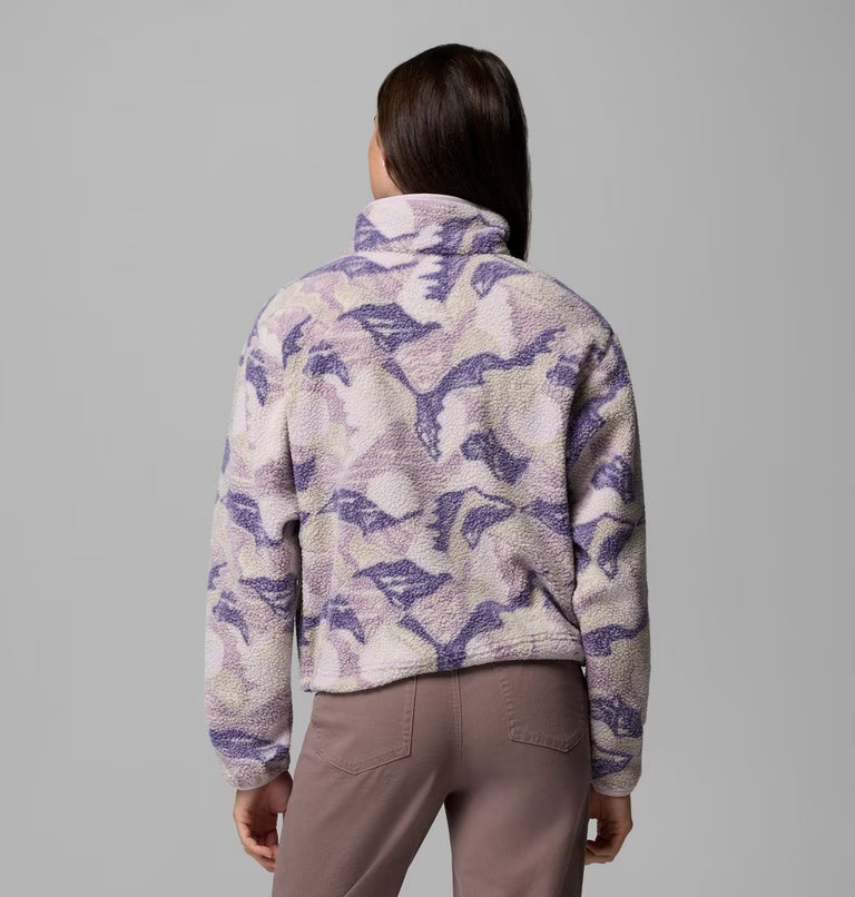 Women's Helvetia™ II Cropped Sherpa Half Snap Printed Fleece | Columbia | Portwest - The Outdoor Shop