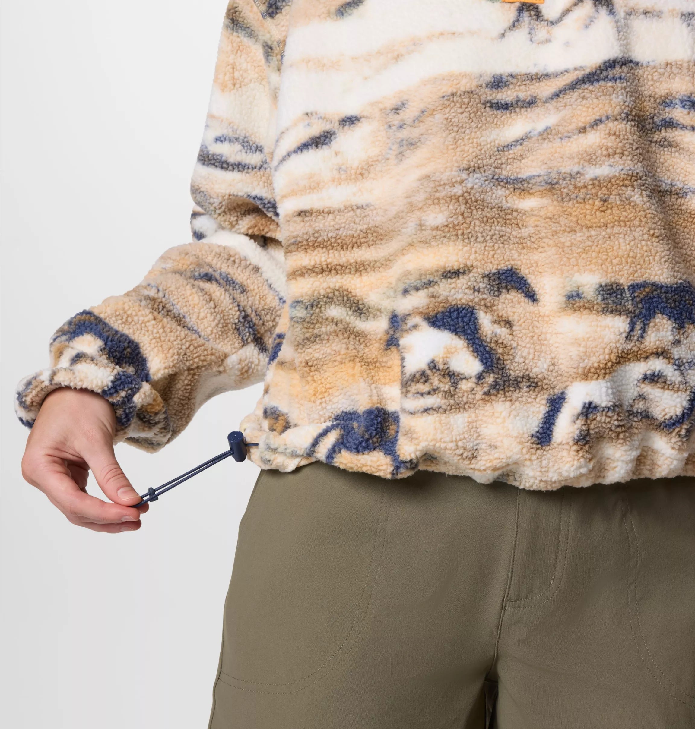 Women's Helvetia™ II Cropped Sherpa Half Snap Printed Fleece | Columbia | Portwest - The Outdoor Shop