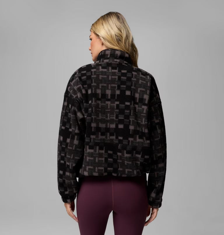 Columbia Women's Timber Meadow MTR Printed Half Zip Sherpa Fleece