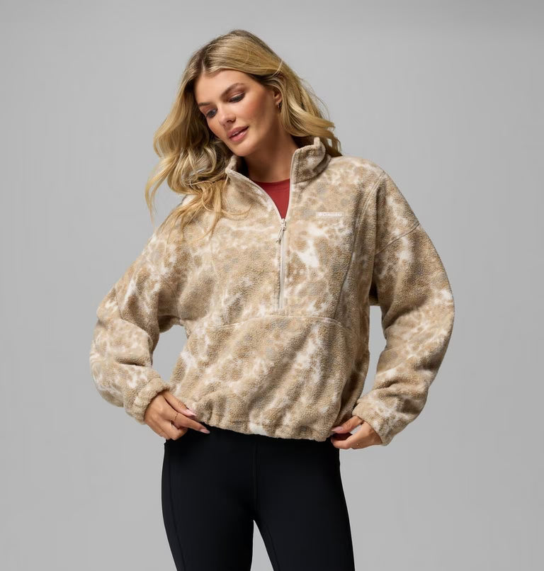 Columbia Women's Timber Meadow MTR Printed Half Zip Sherpa Fleece
