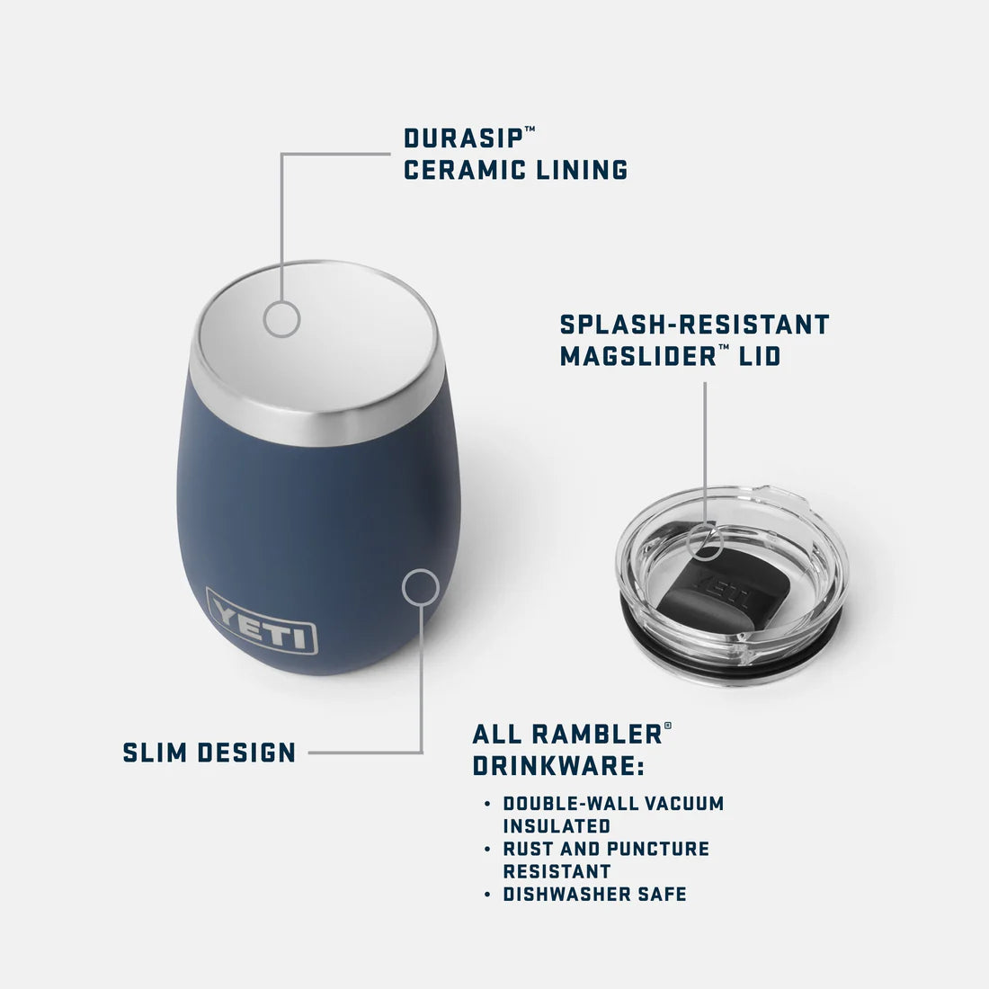 YETI Rambler® 10oz Ceramic Wine Tumbler | YETI | Portwest - The Outdoor Shop